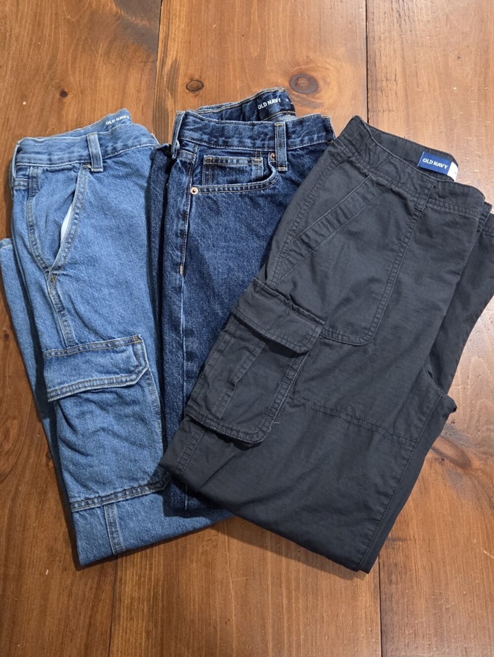 Old Navy Boys Size 14 Baggy And Super Baggy Jeans And Cargo Pants Bundle